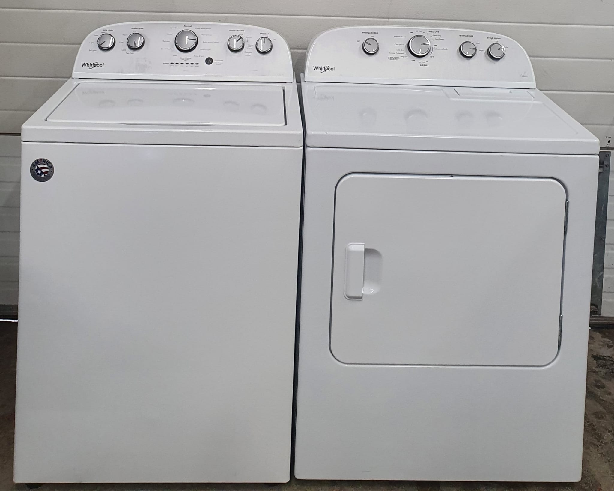 Order Your Used Whirlpool Set Washer WTW5000DW2 and Dryer YWED49STBW1 ...