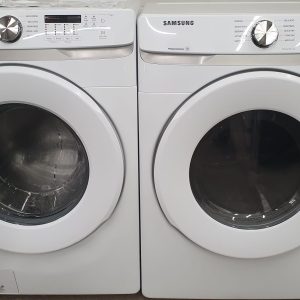 Open Box Samsung Set Washer WF45T6000AW and Dryer DVE45T6005WAC 1