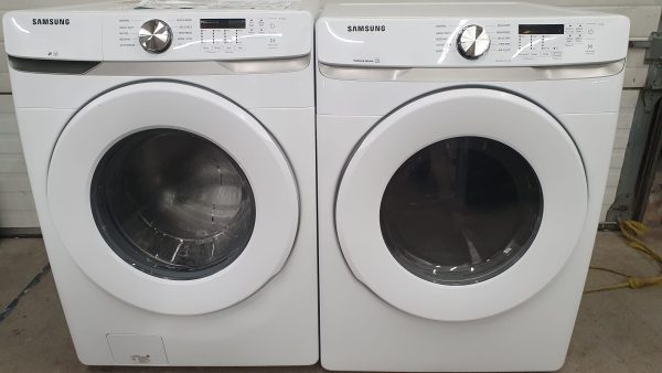 Open Box Samsung Set Washer WF45T6000AW and Dryer DVE45T6005W/AC