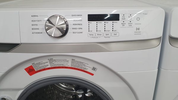 Open Box Samsung Set Washer WFT6000AW and Dryer DVE45T6005W