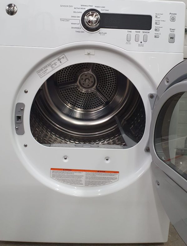 Used GE Electrical Dryer PCVH480EK0WW Apartment Size