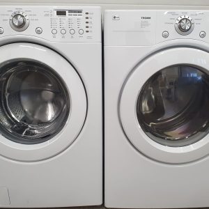 Used LG Set Washer WM2177HW and DRYER DLE3777W 3