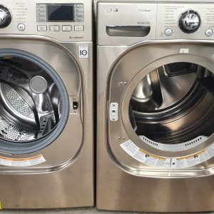 Used LG Set Washer WM3885HCCA and Dryer DLEX3885C 6