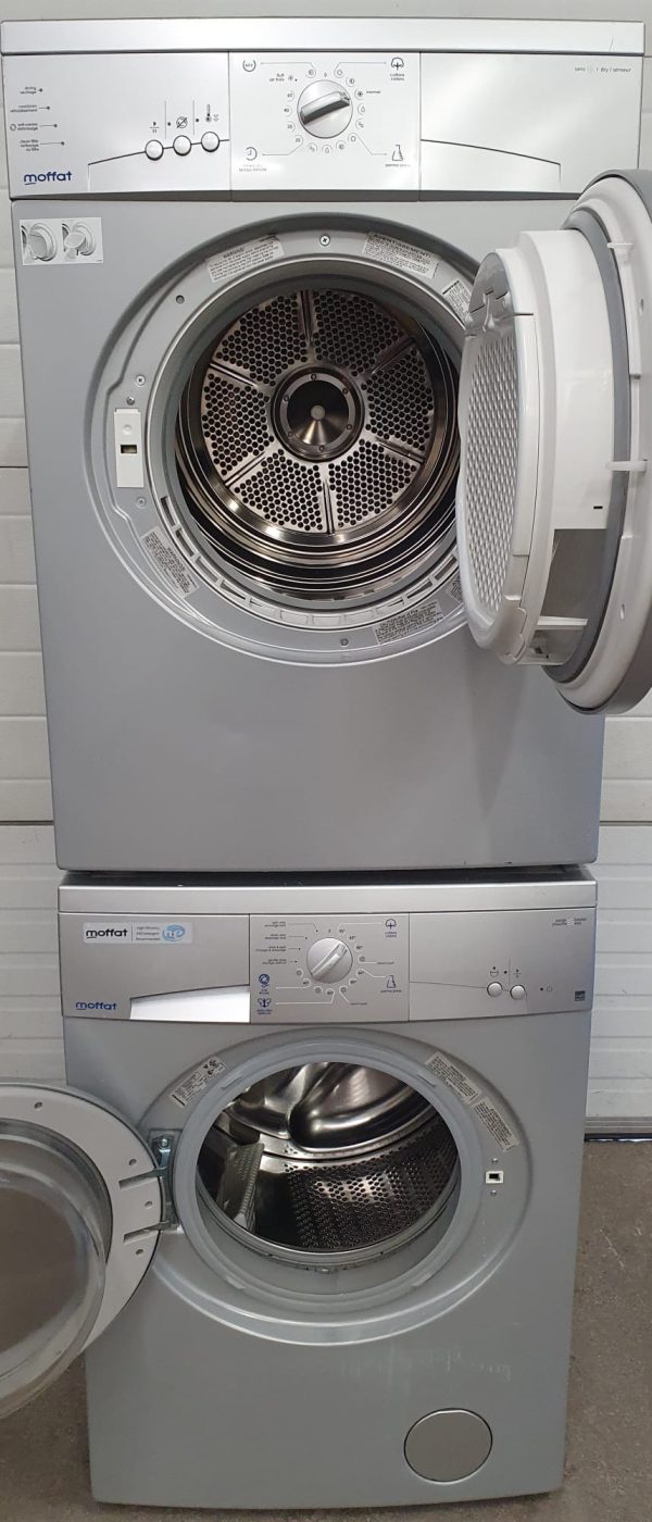 Used Moffat Set Apartment Size Washer MCCH6110HSS and Dryer RCKH315HSS
