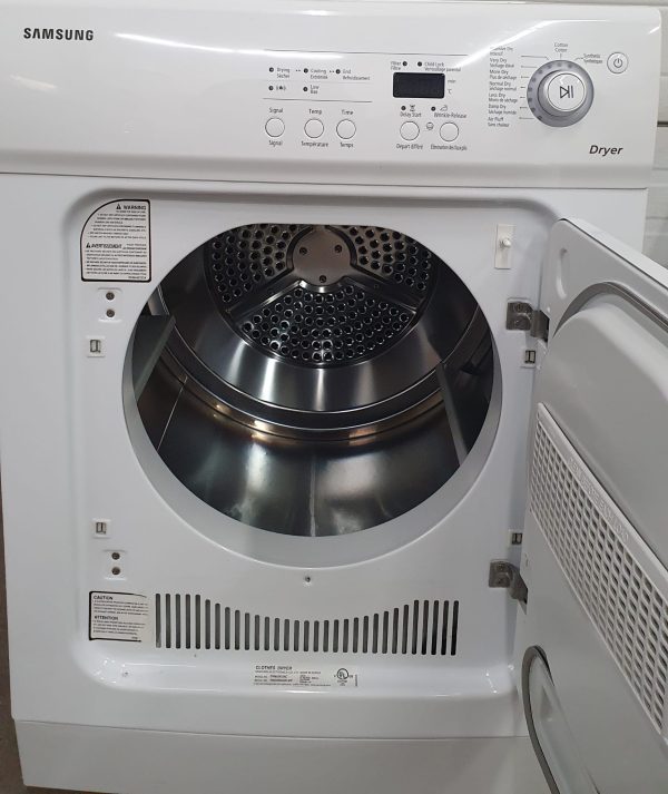 Used Samsung Electric Dryer DV665JW Apartment Size