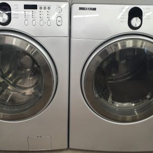 Used Samsung Set Washer WF218ANS and Dryer DV218AES 6