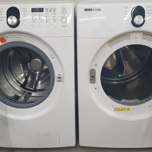 Used Samsung Set Washer WF218ANW and Dryer DV218AEW 6