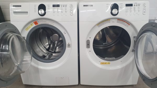 Used Samsung Set Washer WF218ANW and Dryer DV218AEW