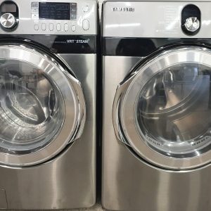Used Samsung Set Washer WF448AAP and Dryer DV448AEP 5