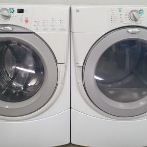 Used Whirlpool Duet Set Washing Machine GHW9150PW4 and Dryer YGEW9250PW 4