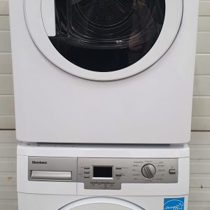 Used Blomberg Set Apartment Size Washer WM77120NBL01 and Dryer DV17542 5