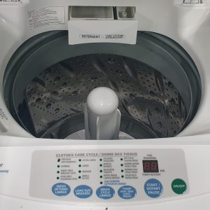 Used GE Space maker Portable Washer GSLP1100A0WW and ELECTRICAL DRYER PSKS333EB0WW 120V APPARTMENT SIZE 3