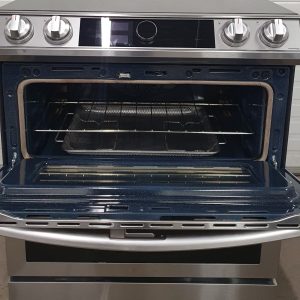 Used Less Than 1 Year Samsung Induction Slide In Stove NE63T8951SS 4