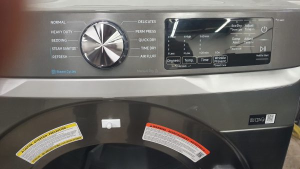 Used Less Than 1 Year Samsung Set Washer WF45R6100AP and Dryer DVE45T6100P/AC