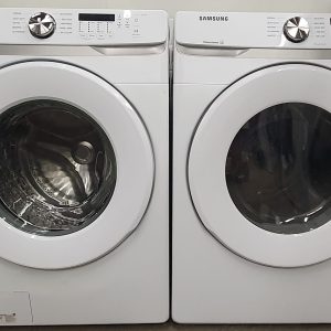 Used Less Than 1 Year Samsung Set Washer WF45T6000AW and Dryer DVE45T6005W 1