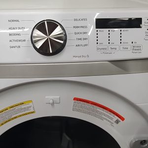 Used Less Than 1 Year Samsung Set Washer WF45T6000AW and Dryer DVE45T6005W 3