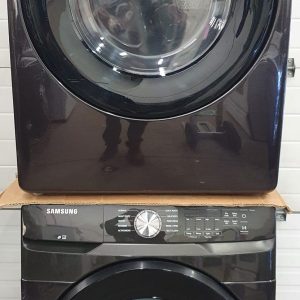 Used Less Than 1 Year Samsung Set Washer WF50T8500AV and Dryer DVE45T6005V 1