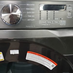 Used Less Than 1 Year Samsung Set Washer WF50T8500AV and Dryer DVE45T6005V 3