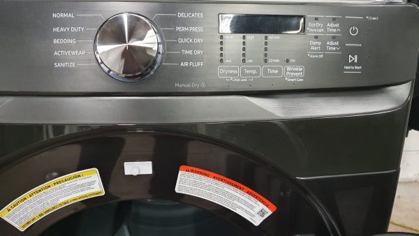 Open Box Samsung Set Washer WF50T8500AV and Dryer DVE45T6005V