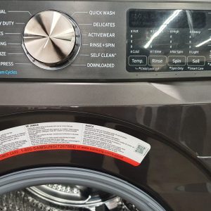 Used Less Than 1 Year Samsung Set Washer WF50T8500AV and Dryer DVE45T6005V 6