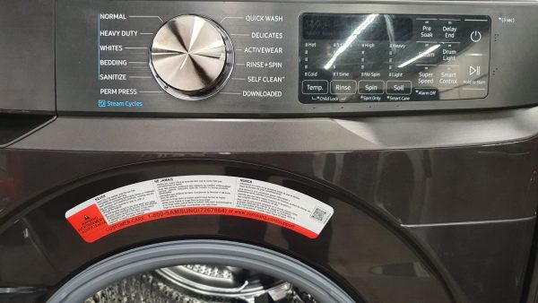 Open Box Samsung Set Washer WF50T8500AV and Dryer DVE45T6005V