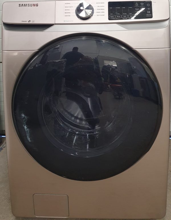 Used Less Than 1 Year Washing Machine Samsung WF45R6100AC