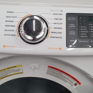 Used Samsung Set Washer WF45K6200AW With Add wash Function and Dryer DV45K6200EW 10