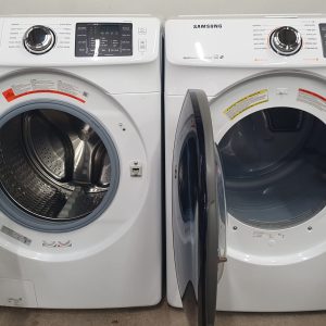 Used Samsung Set Washer WF45K6200EW and Dryer DV45K6200EW 7