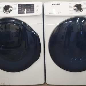 Used Samsung Set Washer WF45K6200EW and Dryer DV45K6200EW