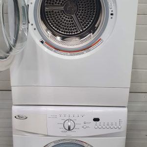 Used Whirlpool Set Apartment Size Washer WFC7500VW and Dryer YWED7500VW 1
