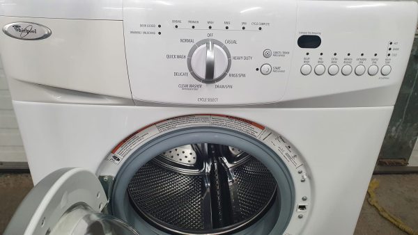 Used Whirlpool Set Apartment Size Washer WFC7500VW and Dryer YWED7500VW