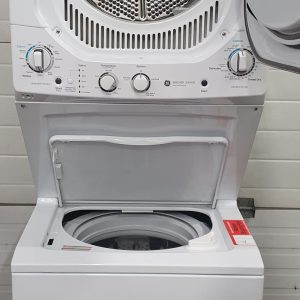 Used Less Than 1 Year GE Apartment Size Laundry Center GUD24ESMMWW 2