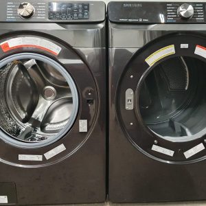 Used Less Than 1 Year Samsung Set Washer WF50T8500AV and Dryer DVE50R8500V 4