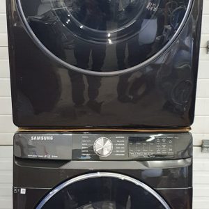 Used Less Than 1 Year Samsung Set Washer WF50T8500AV and Dryer DVE50R8500V 5