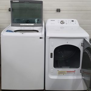 Used Samsung Set Washer WA44A3205AW and Dryer DVE45T3200W 4
