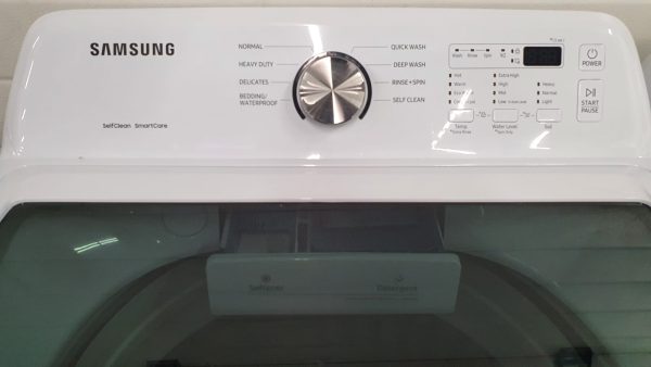 Used Samsung Set Washer WA44A3205AW and Dryer DVE45T3200W