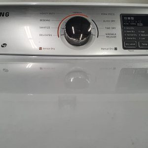 Used Samsung Set Washer WA50M7450AWA4 and Dryer DV45H7000EWAC 4