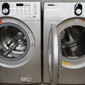 Used Samsung Set Washer WF218ANS and Dryer DV218AES 4 1