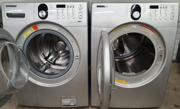 Used Samsung Set Washer WF218ANS and Dryer DV218AES
