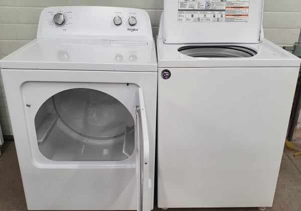 Used Whirlpool Set Washer WTW4855HW0 and Dryer YWED4850HW0