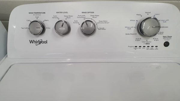 Used Whirlpool Set Washer WTW4855HW0 and Dryer YWED4850HW0