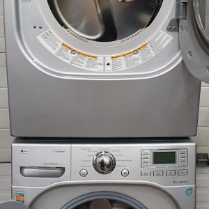 Used LG Set Washer WM3001HPA and Gas Dryer DLEX3001P 2