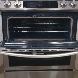 Used Less Than 1 Year Samsung Induction Slide In Stove NE63T8951SS 2 2