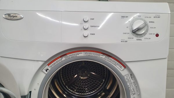 Used Whirlpool Set Apartment Size Washer YWED7500VW and Dryer WFC7500VW2