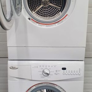 Used Whirlpool Set Apartment Size Washer YWED7500VW and Dryer WFC7500VW2 3