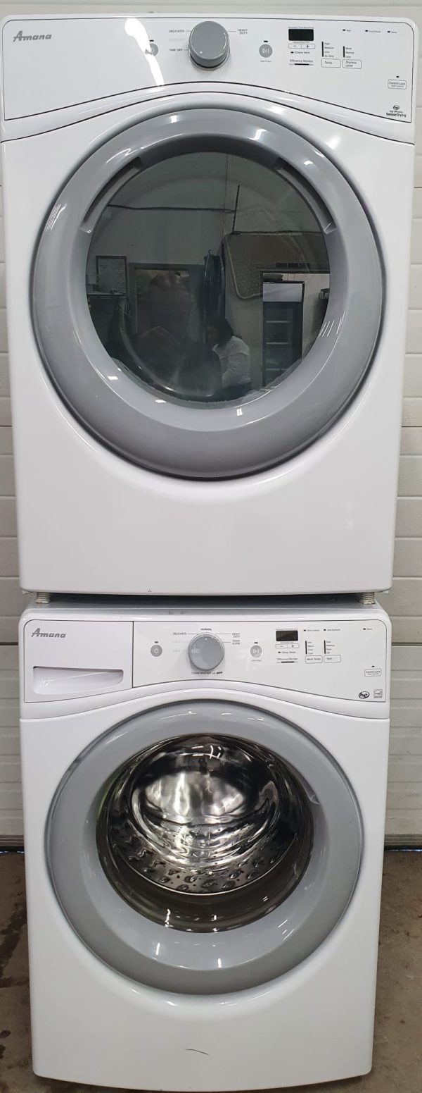 Used Amana Set Washer NFW5800DW0 and Dryer YNED5800DW2