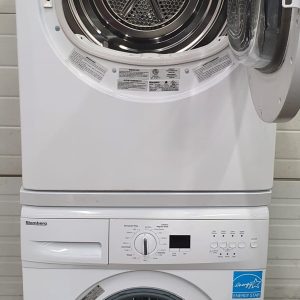 Used Blomberg Set Apartment Size Washer WM67121NBL00 and Dryer DV17542 4