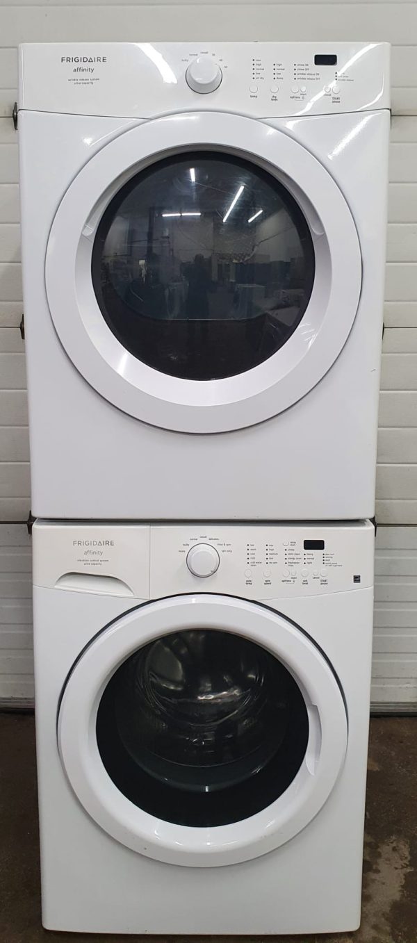 Used Frigidaire Set Washer FFFW5000QW and Dryer CAQE7001LW0