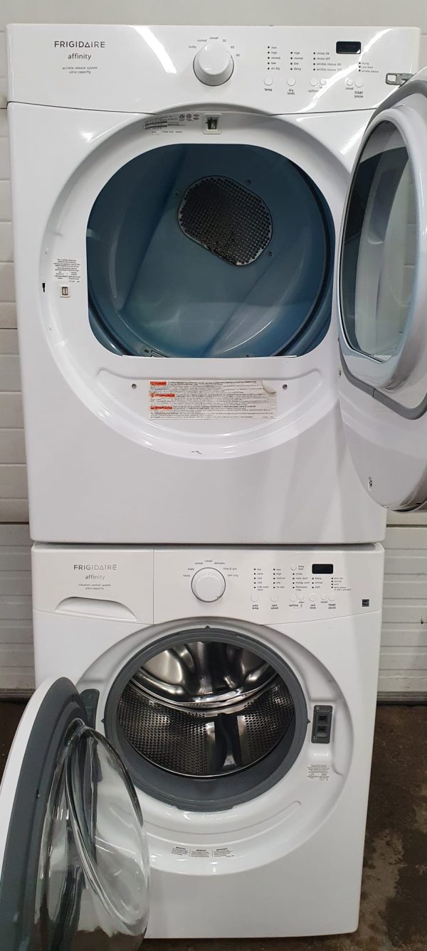 Used Frigidaire Set Washer FFFW5000QW and Dryer CAQE7001LW0