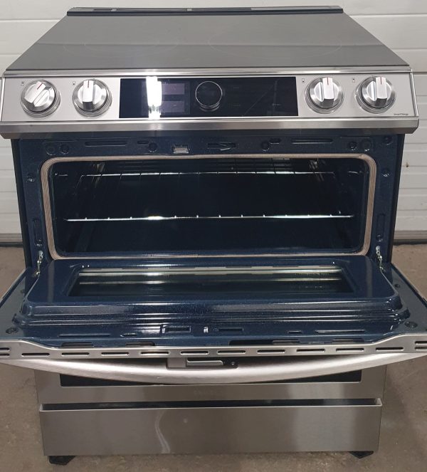 Used Less Than 1 Year Samsung Slide In Electric Stove NE63T6751SS